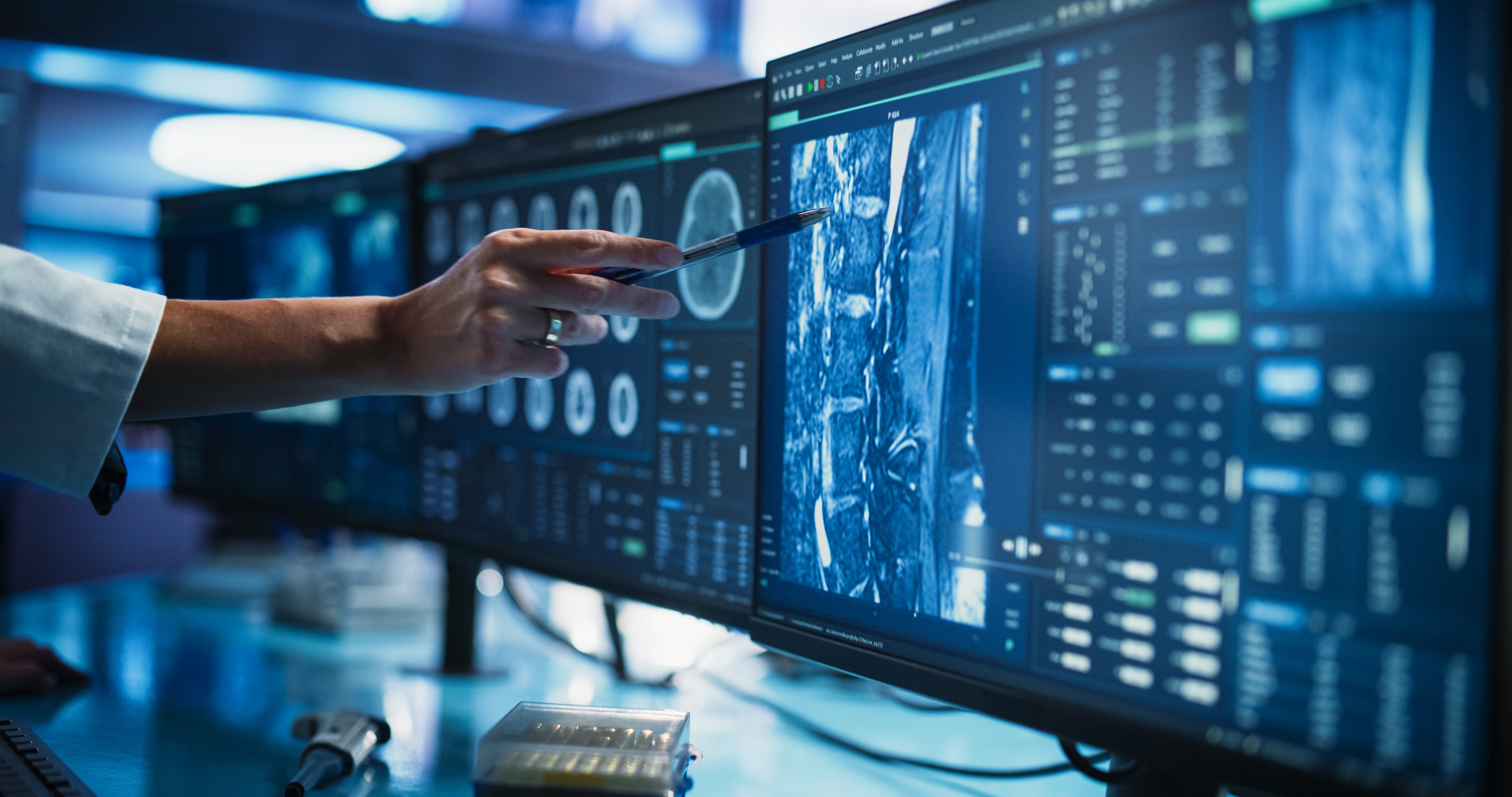 Medical imaging technologies on screens